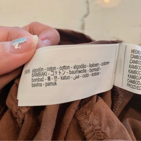 🌞 ZARA Tiered Maxi Skirt in Chocolate Brown Medium - Picture 11 of 12